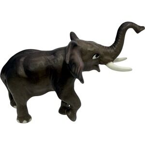 Unbranded Elephant Figurine Statue Brown 3 Inch Animal Decor Vintage Good